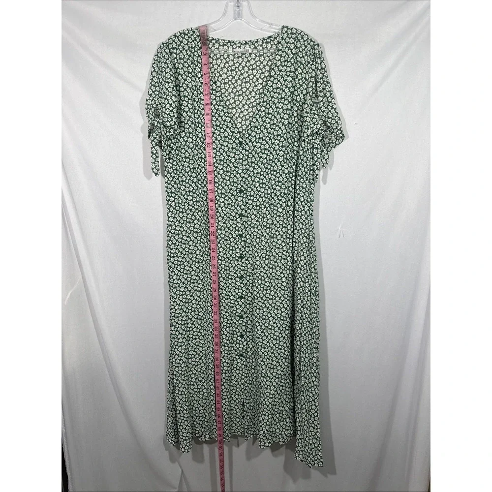 NWT $218 REFORMATION [ 16 ] Rosalinda Floral Tie Sleeve Dress In Venezuela T2134 - Picture 7 of 16